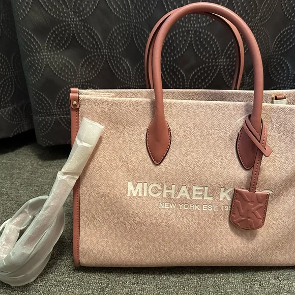 Michael Kors Tote Bag Pink with short and long strap - Picture 2 of 6